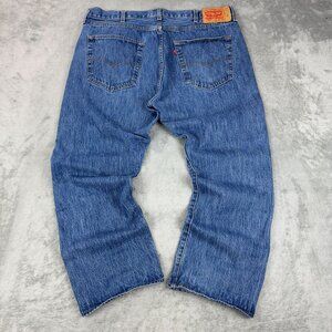 LEVIS 501xx Original Mens Regular Straight Leg Button Fly Denim Jeans Grunge